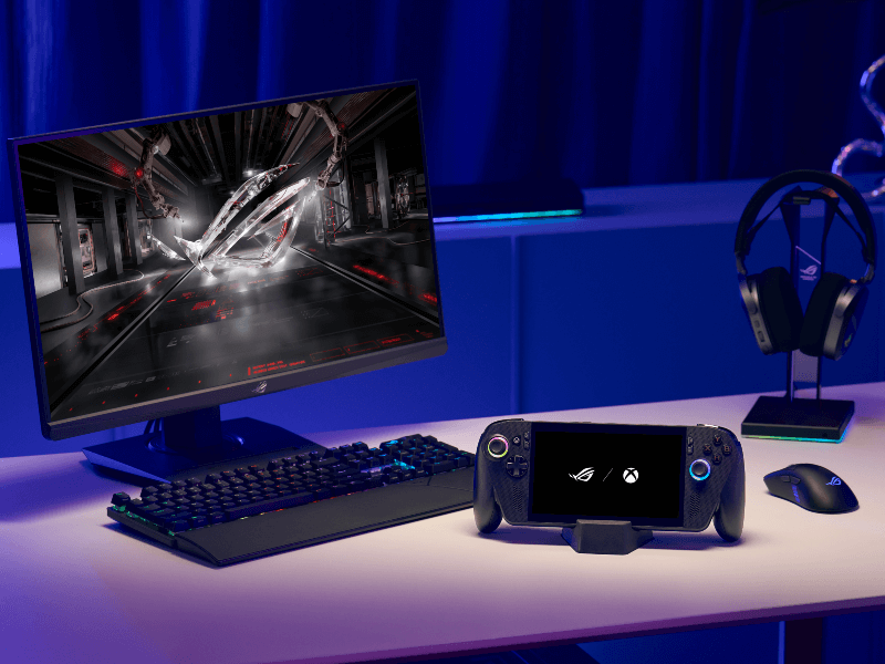 An ROG gaming setup